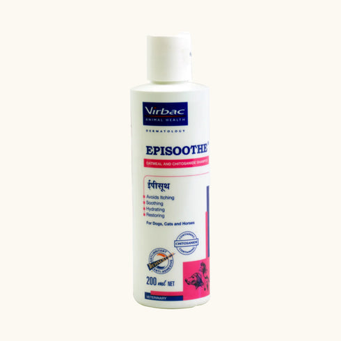 Virbac Episoothe Oatmeal Shampoo (200ml) and Vitabest Derm Omega 3*6 Syrup (250ml) Combo